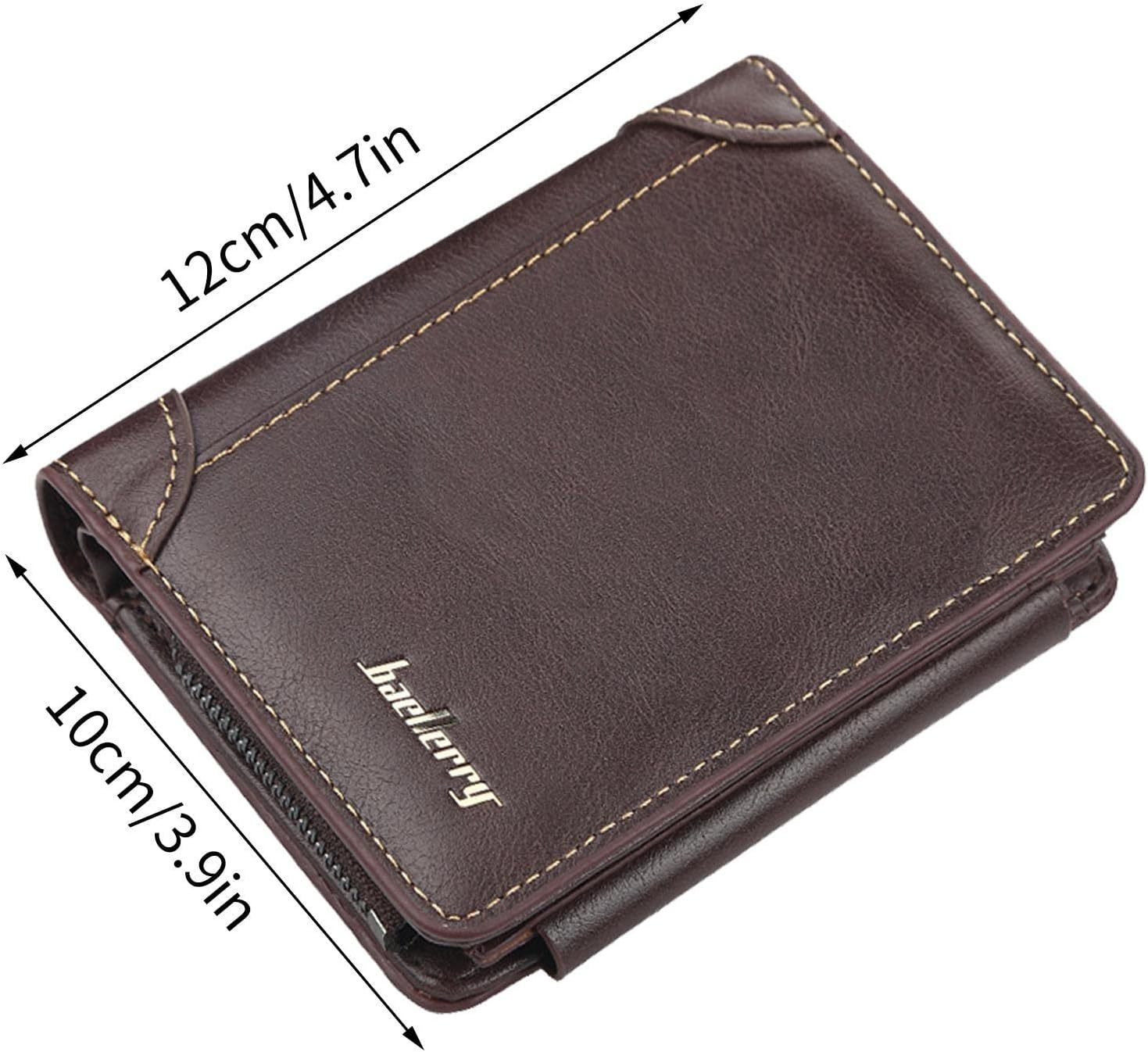 Men’s Classic Brown & Khaki Leather Wallet