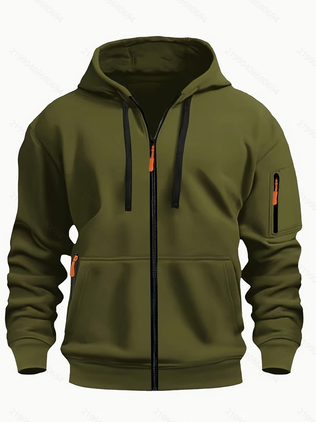 Sport Flex Zipper Hoodie – Men’s Casual Full-Zip Athletic Sweatshirt