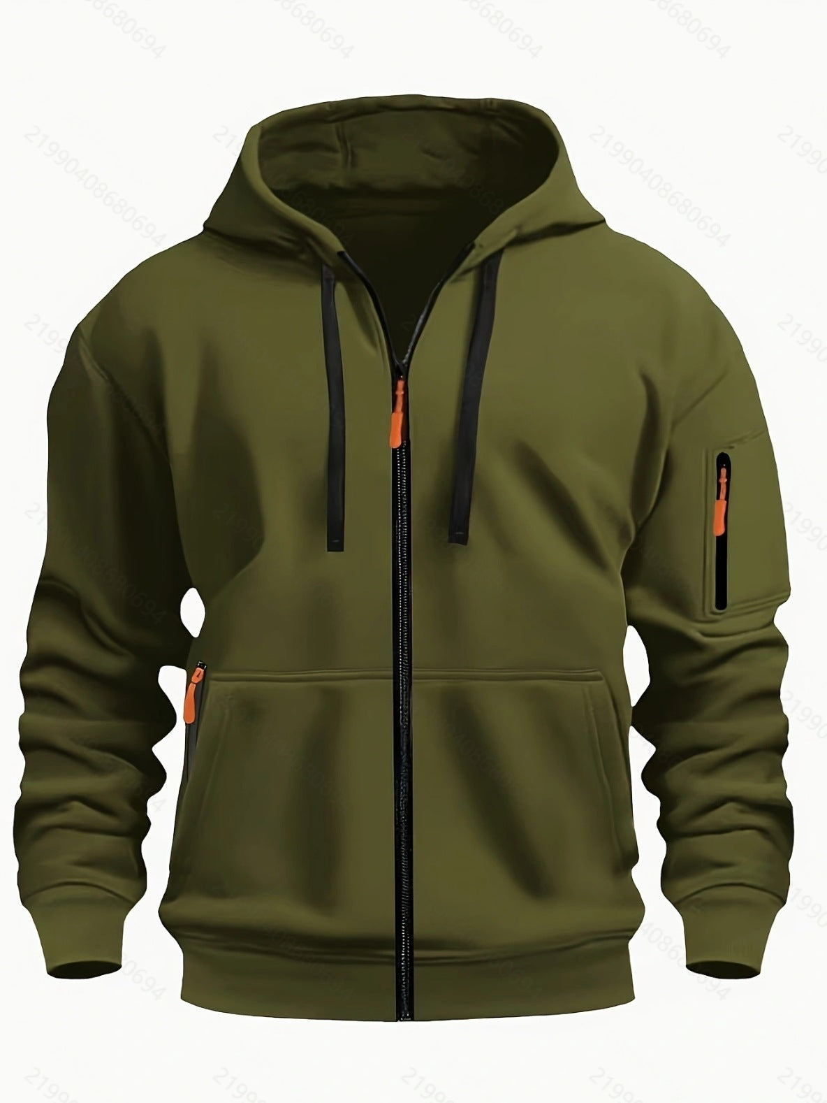 Sport Flex Zipper Hoodie – Men’s Casual Full-Zip Athletic Sweatshirt