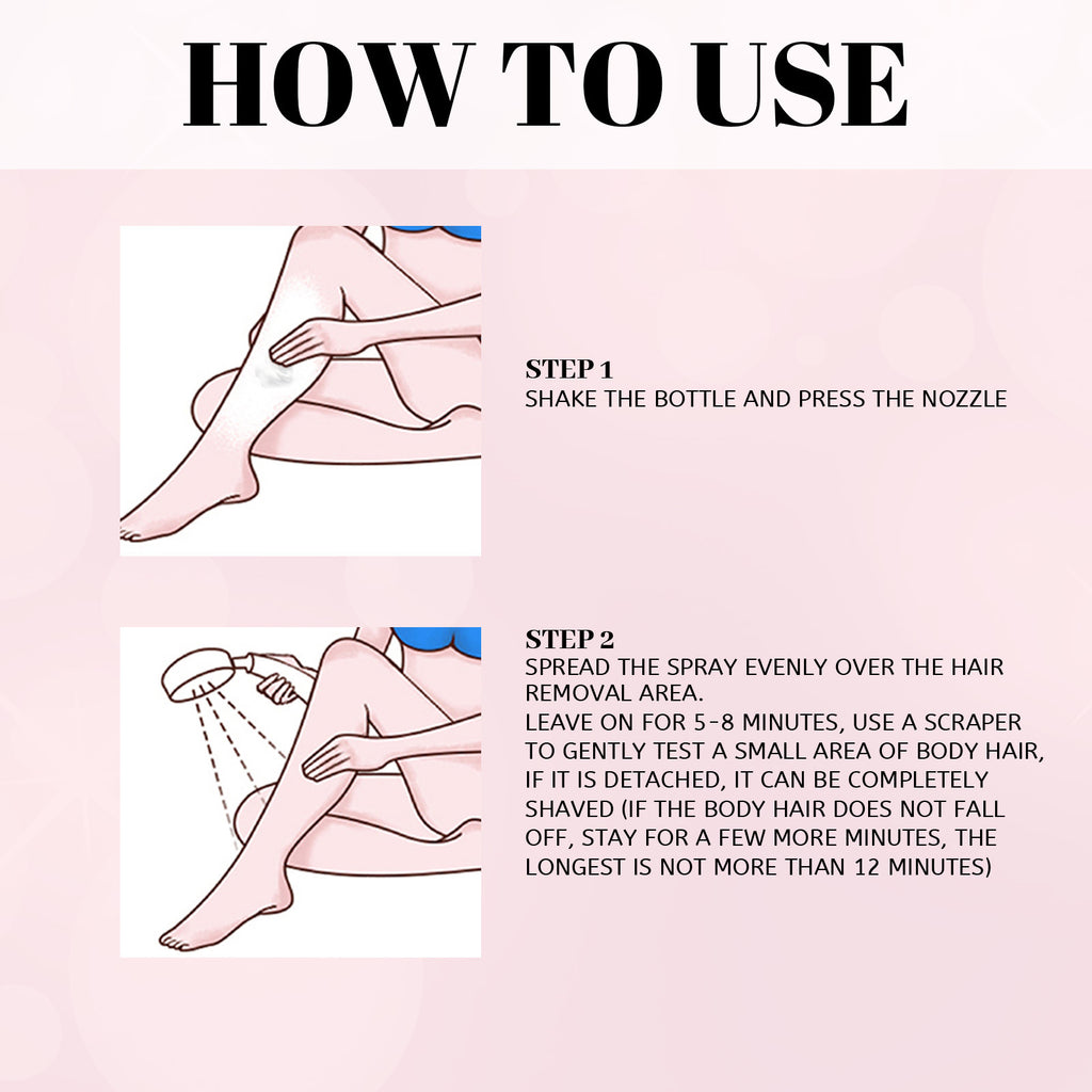 Hair Removal Spray – Gentle Depilatory Foam (30ml / 100ml)