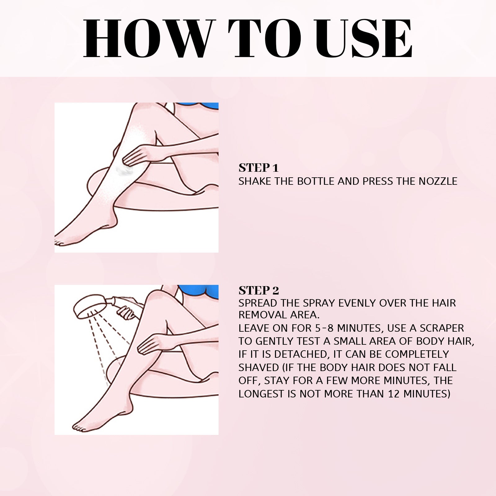 Hair Removal Spray – Gentle Depilatory Foam (30ml / 100ml)