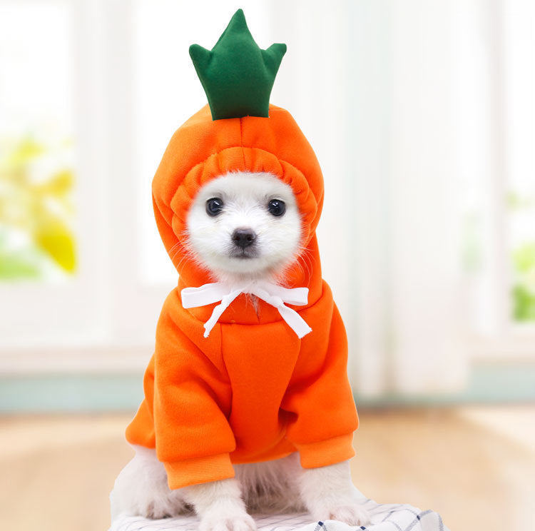 BerrySnug Fleece Hoodie – Cute Winter Fruit Outfit for Small Dogs & Cats