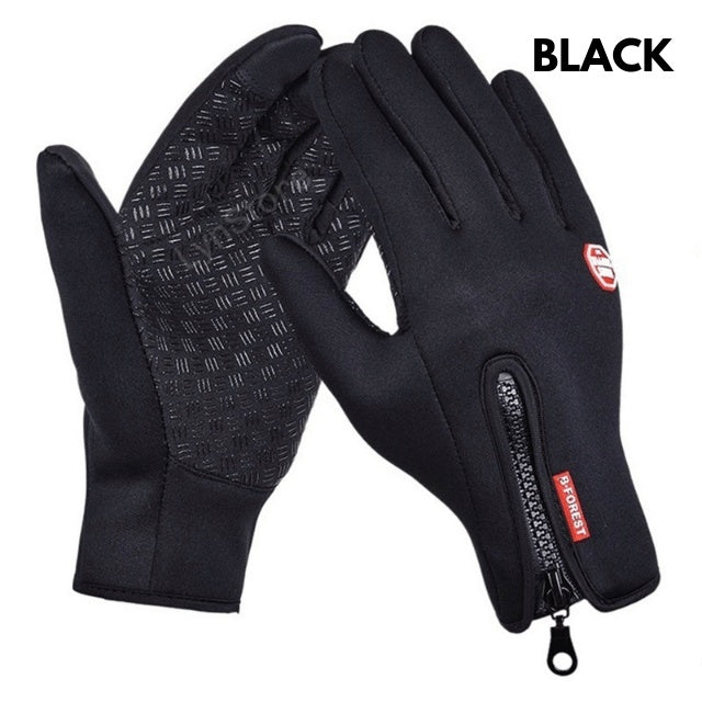 FrostGuard Touchscreen Winter Gloves – Waterproof Motorcycle & Sports Fleece Gloves