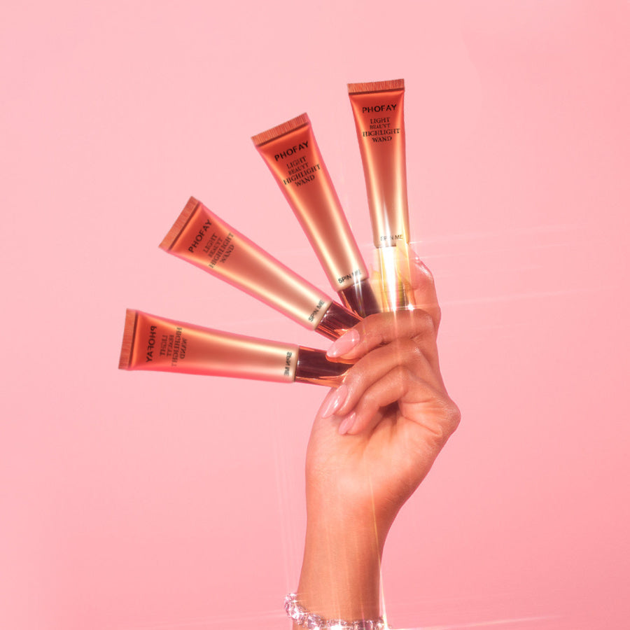 PHOFAY Glow Highlighter Wand – Easy Blend Liquid Radiance