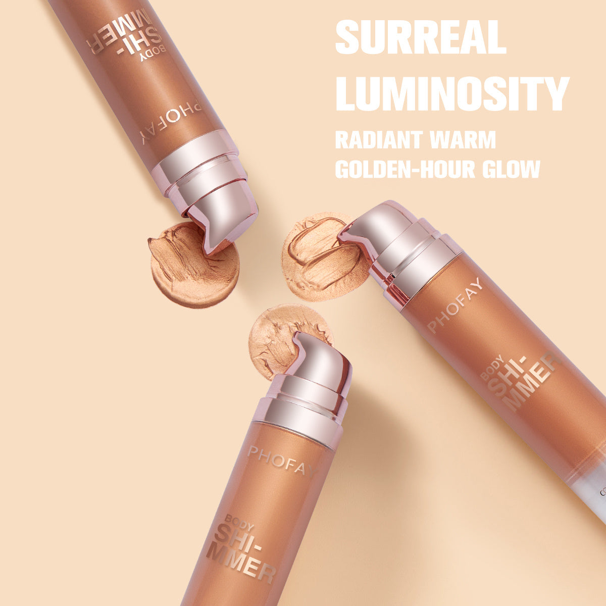 PHOFAY Glow Luxe Body Shimmer Oil – Radiant Hydrating Glow