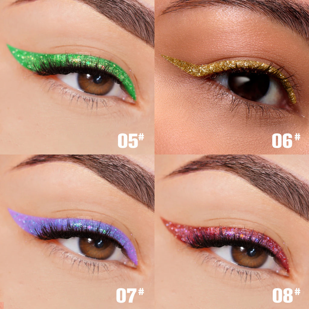 PHOFAY Liquid Glitter Eyeliner Set – Sparkling Precision Eye Glam