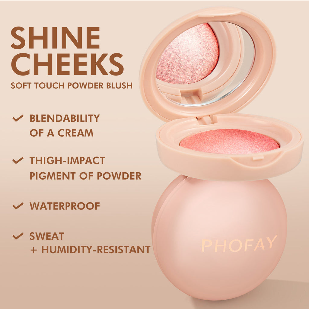 PHOFAY Luminous Powder Blush – Radiant Soft-Glow Cheek Color