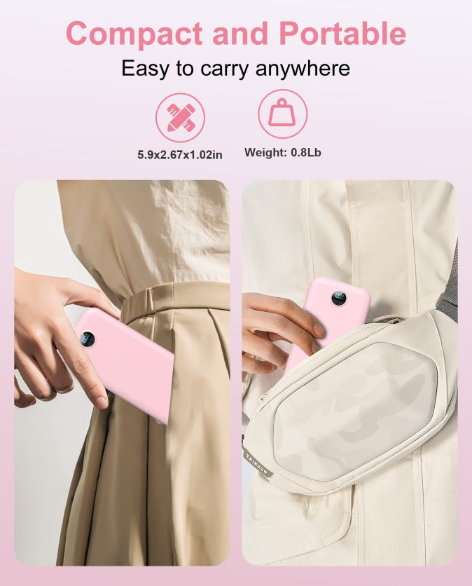 PowerHub Dual-Wire Digital Display Power Bank with AC Fast Charging Socket