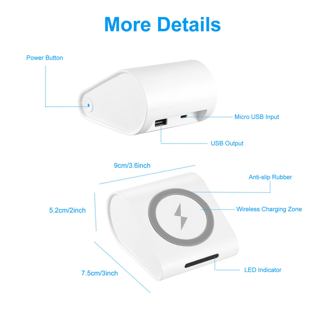 PowerWave 10400mAh Qi Wireless Fast Charging Power Bank
