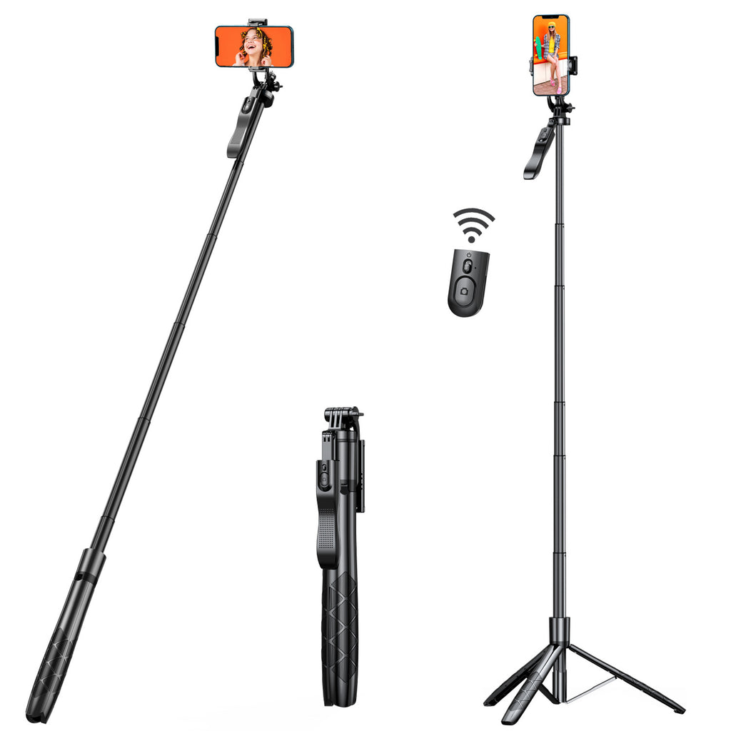 ProSnap 61" All-in-One Extendable Selfie Stick Tripod with Wireless Remote