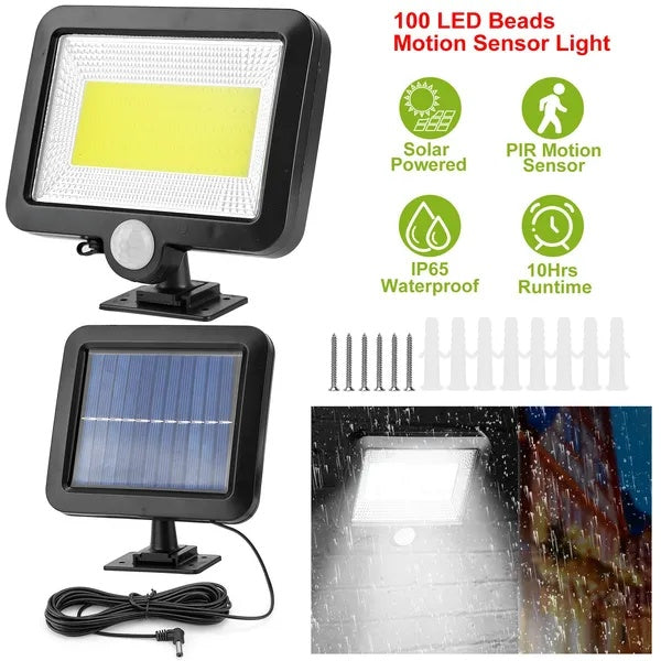 LumiGuard Solar Powered Motion Sensor Wall Light