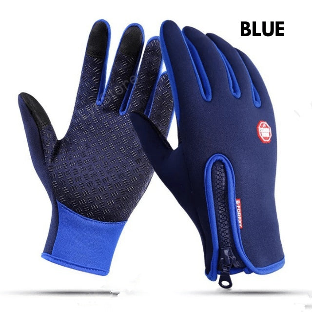 FrostGuard Touchscreen Winter Gloves – Waterproof Motorcycle & Sports Fleece Gloves