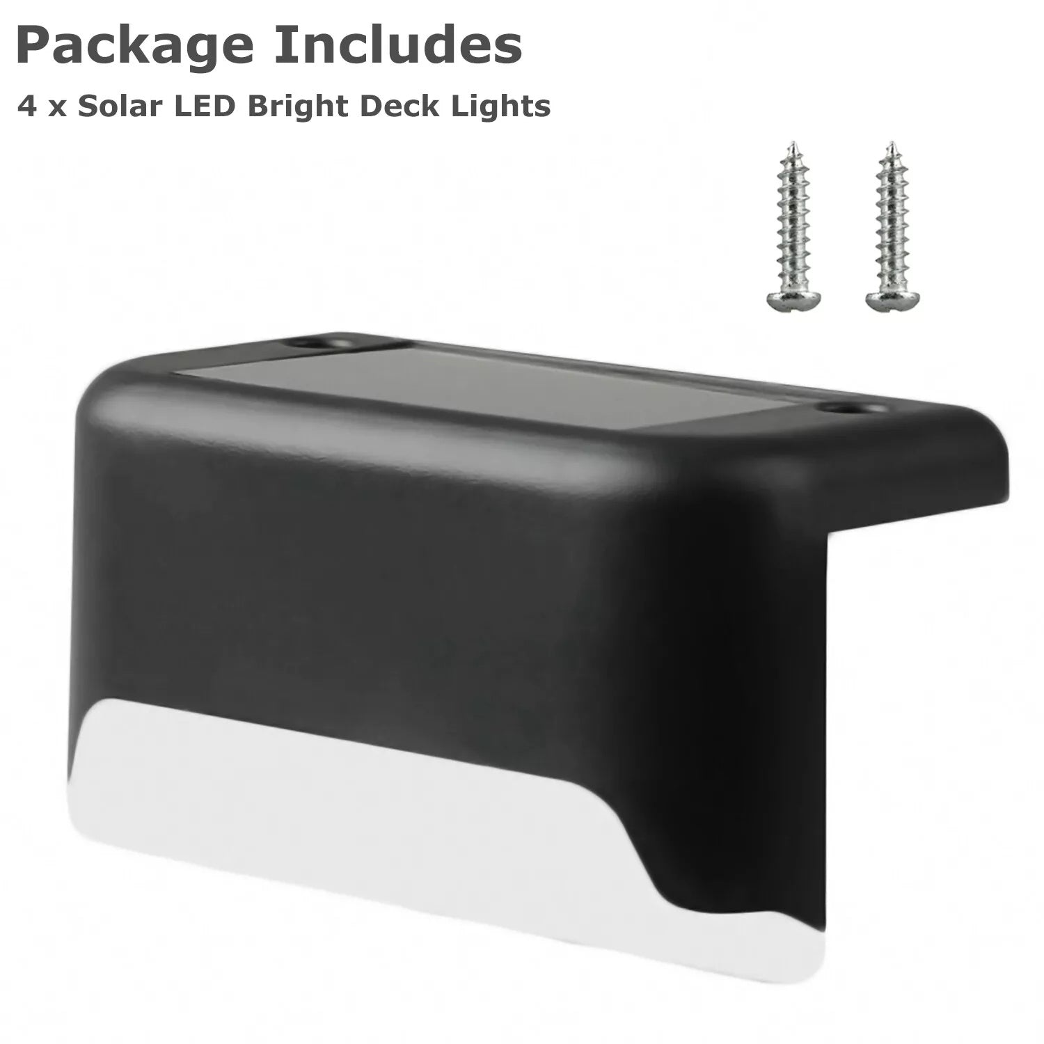 SunStep 4-Pack Solar LED Deck & Stair Lights