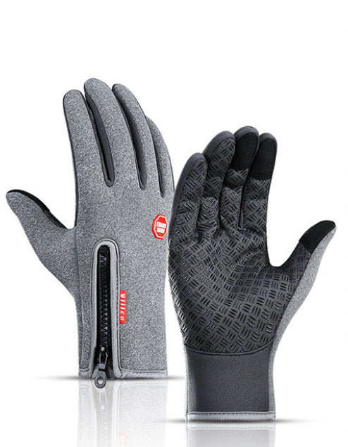 FrostGuard Touchscreen Winter Gloves – Waterproof Motorcycle & Sports Fleece Gloves
