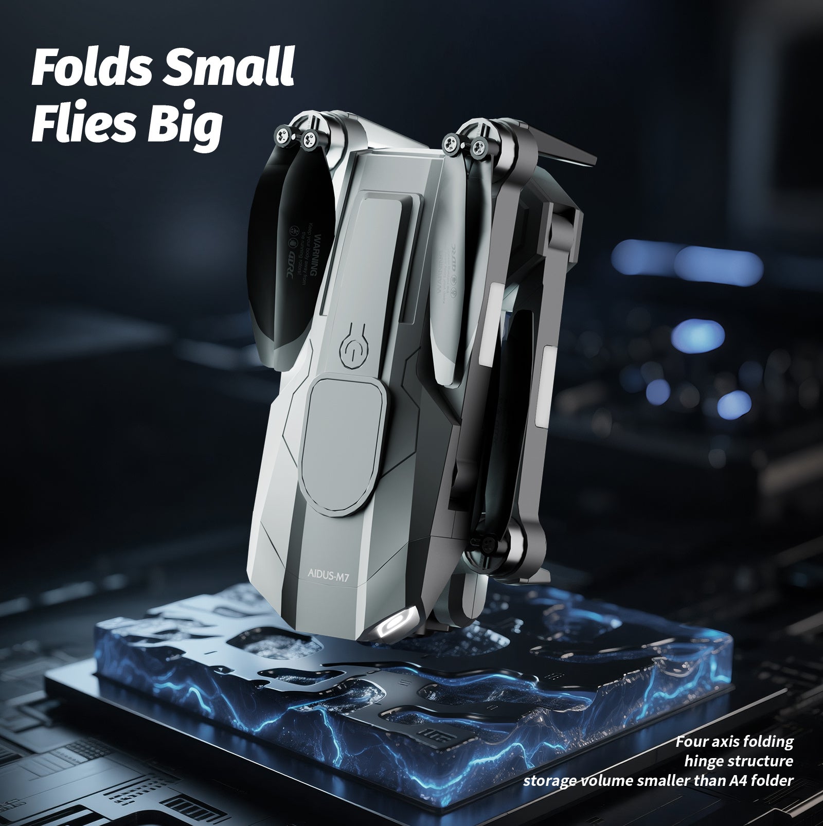 4DRC M7 GPS 4K Camera Drone with Brushless Motor & Follow Me Mode