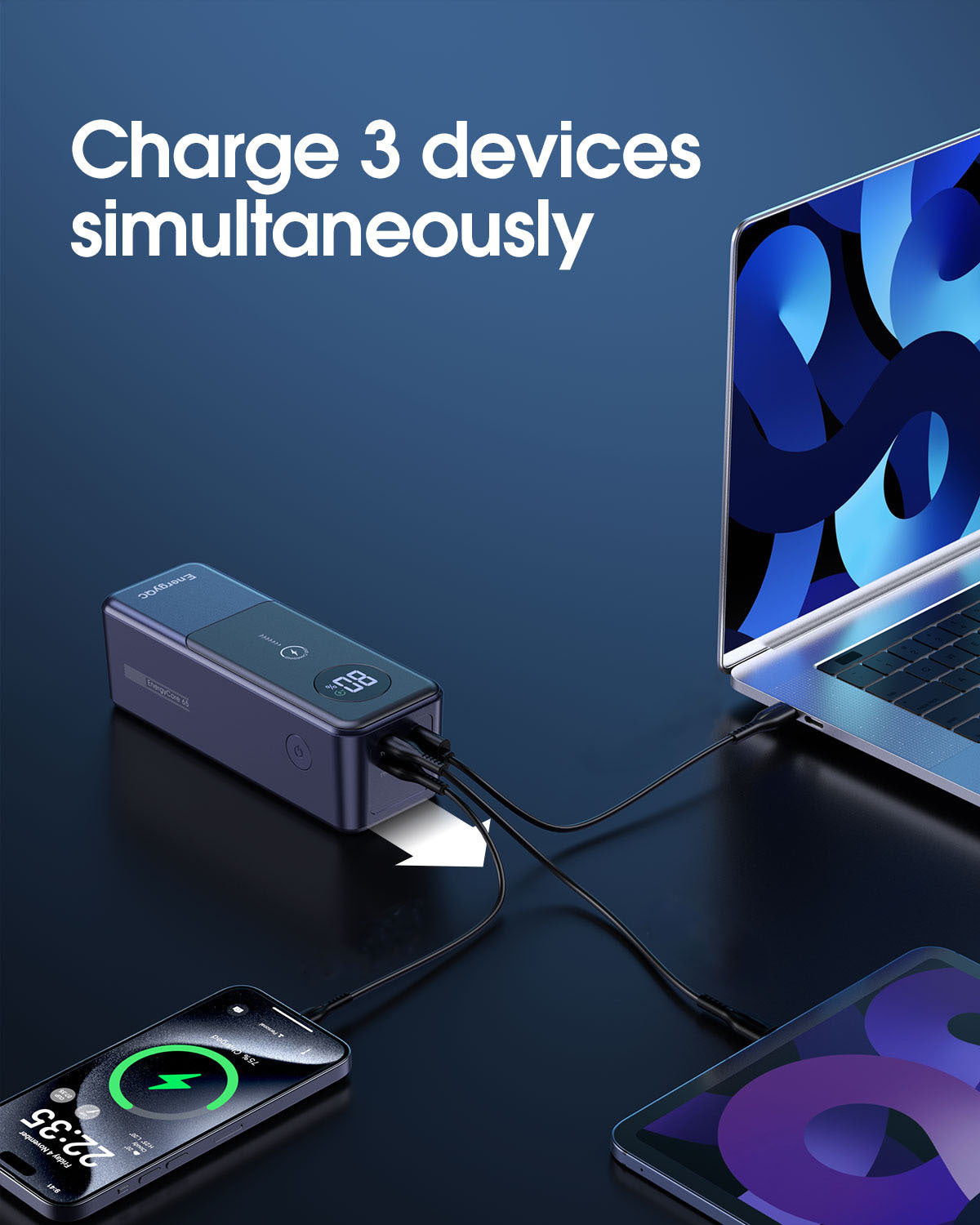 Single-port PD65W Notebook Charging Power Bank