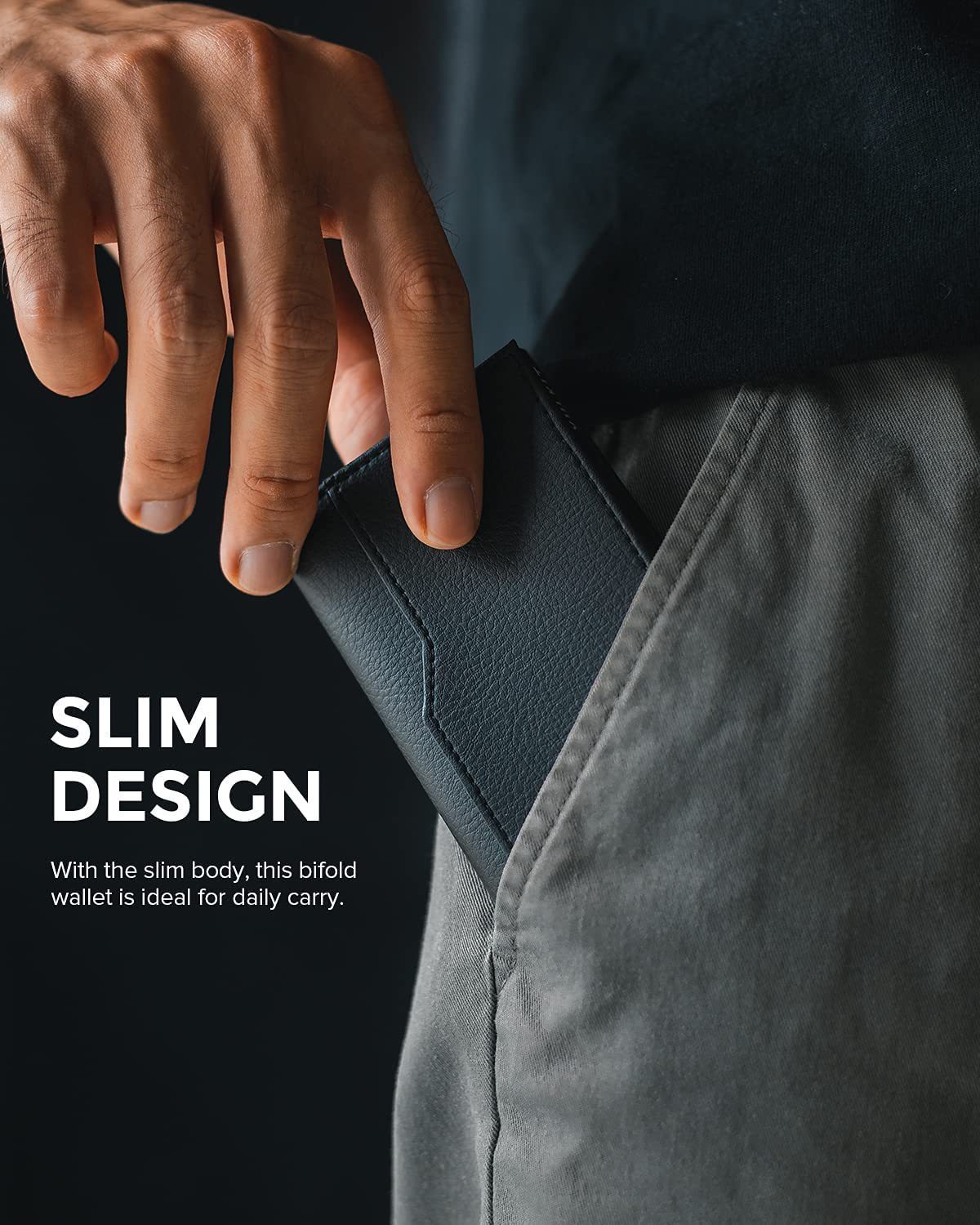 Automatic Leather Credit Card Case with Dual ID Window