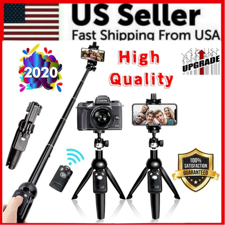SnapPro 40" Bluetooth Selfie Stick Tripod with Remote Control