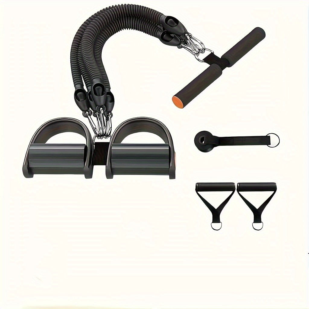 Adjustable Resistance Band Set – High-Tension Fitness Bands with Foot Pedals & Handles