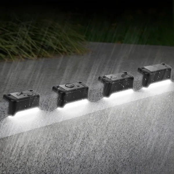 SunStep 4-Pack Solar Powered LED Step Lights