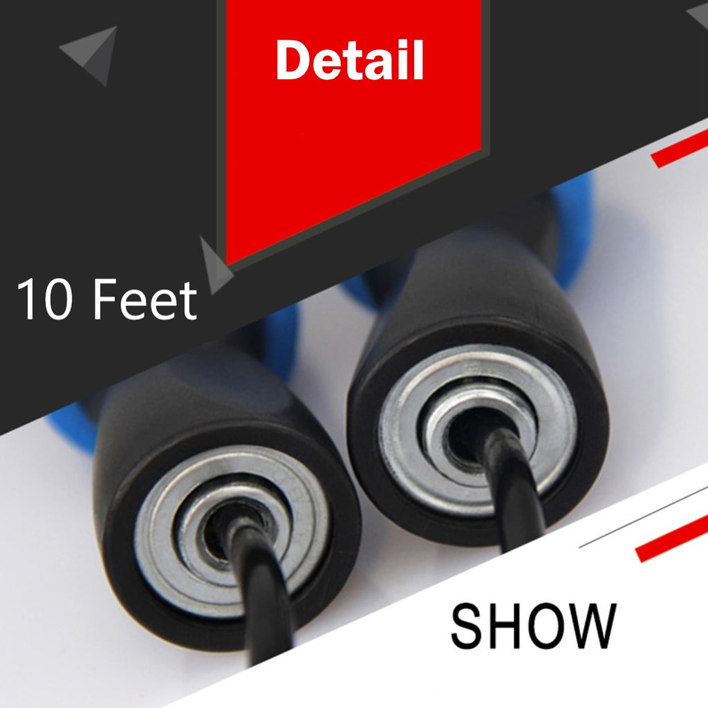 Adjustable Speed Skipping Rope – Tangle-Free Bearing Jump Rope for Fitness & Boxing Training