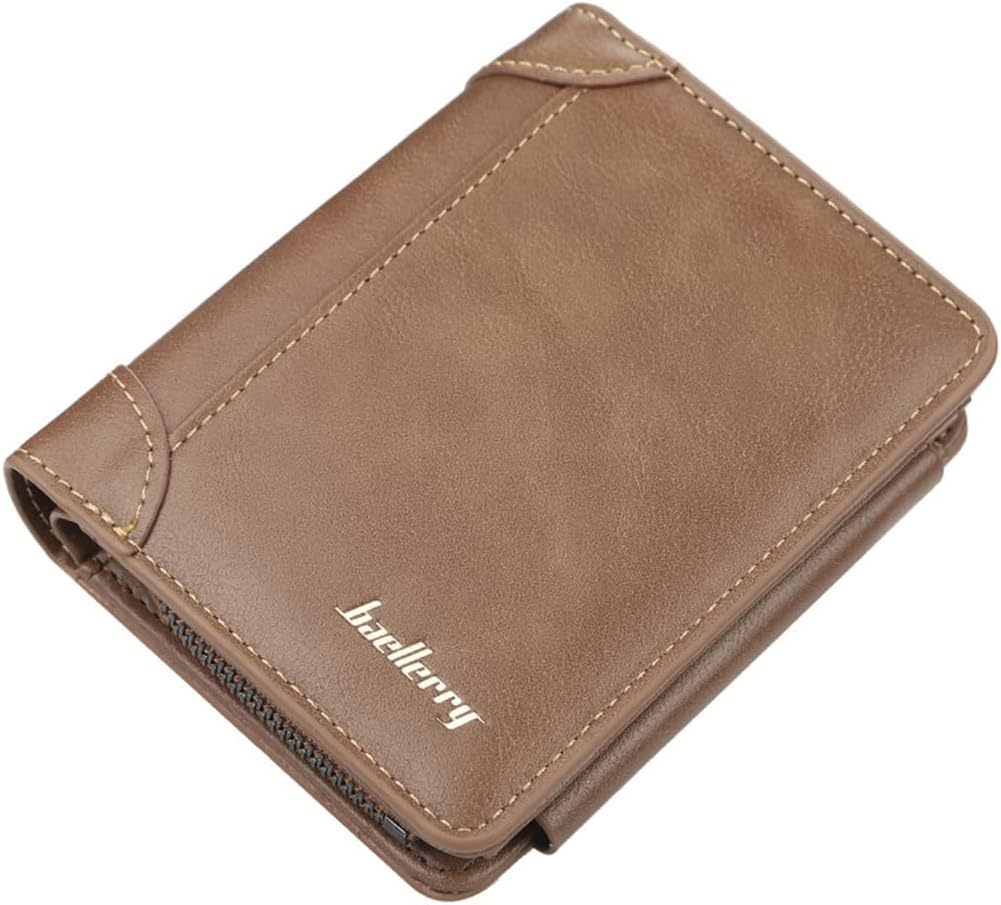 Men’s Classic Brown & Khaki Leather Wallet