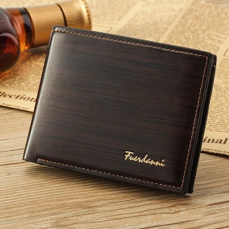 LuxFold Men’s Premium Bifold Leather Wallet