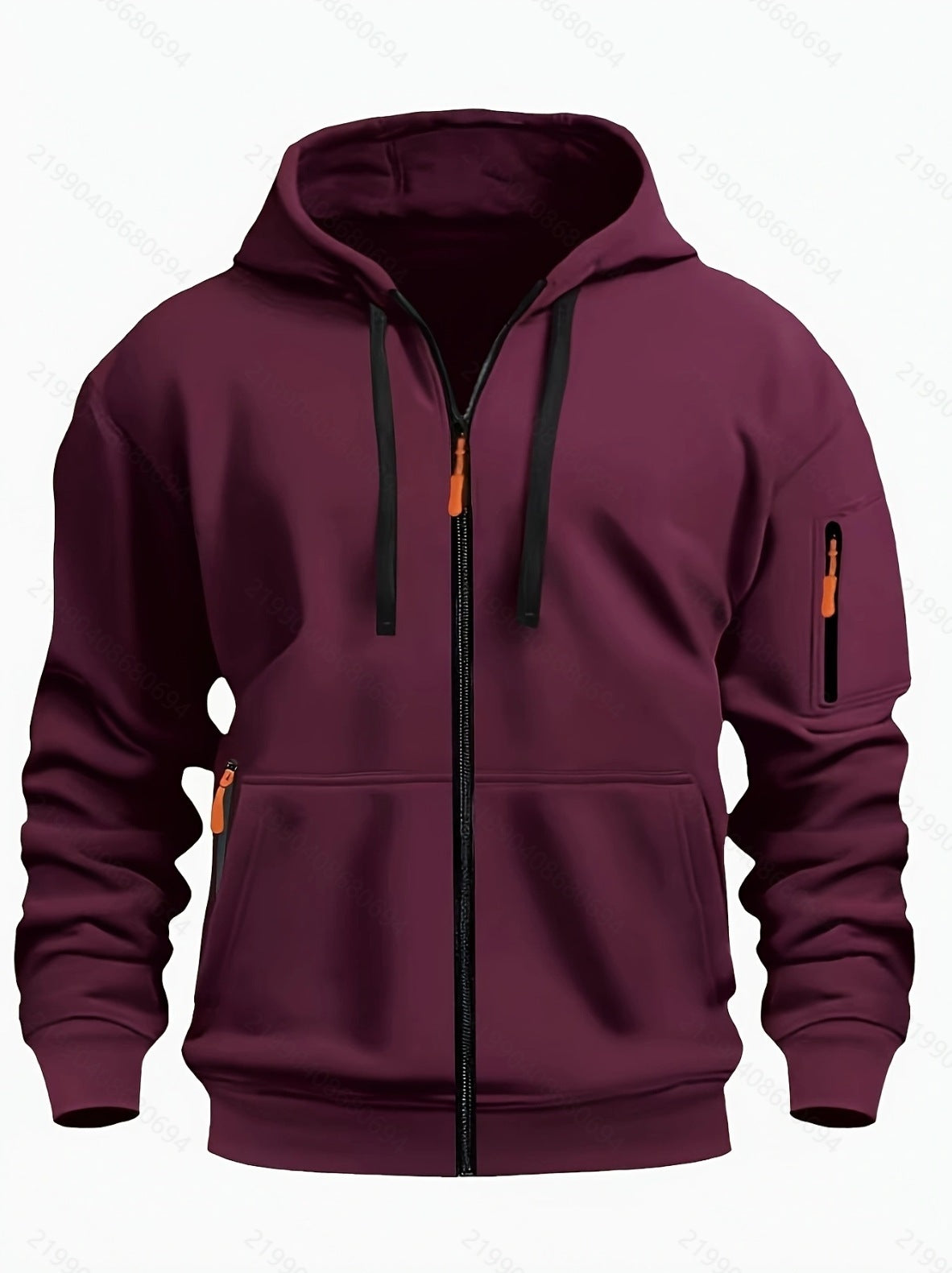 Sport Flex Zipper Hoodie – Men’s Casual Full-Zip Athletic Sweatshirt