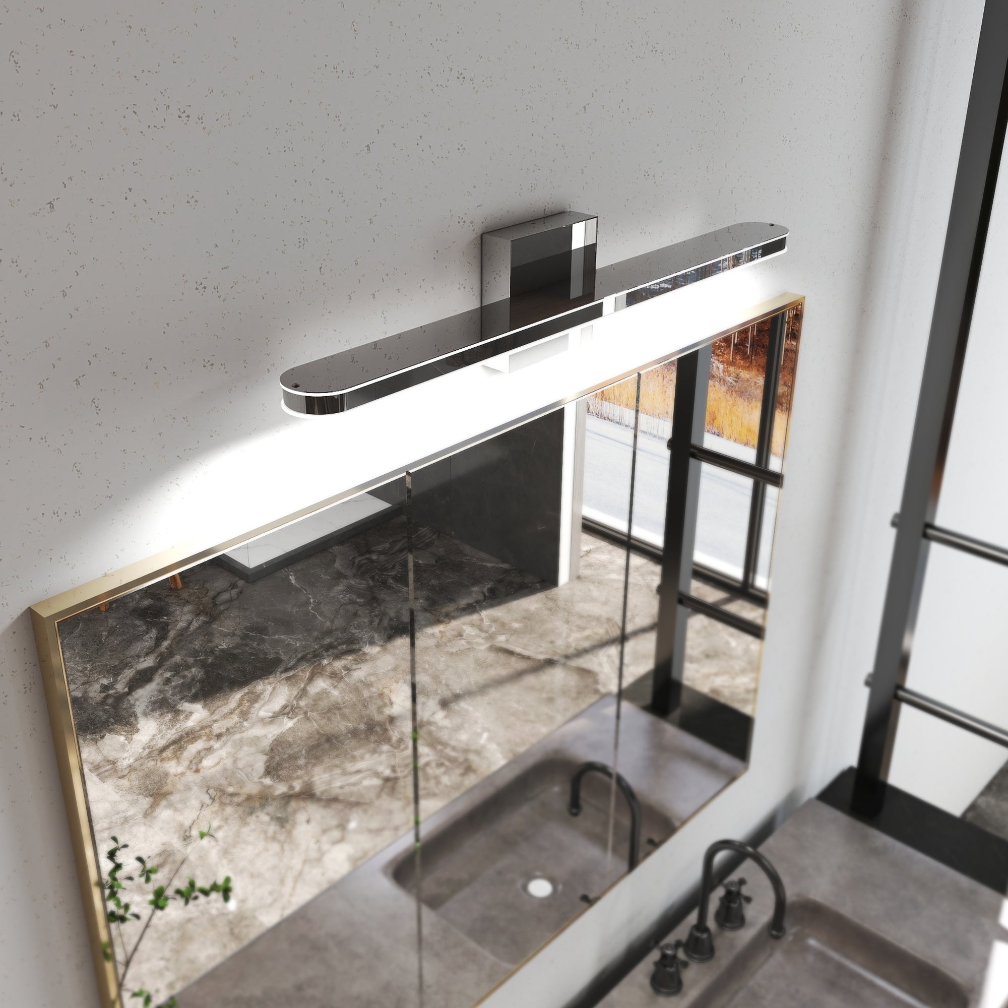 LumiBar 24" Dimmable LED Chrome Vanity Light