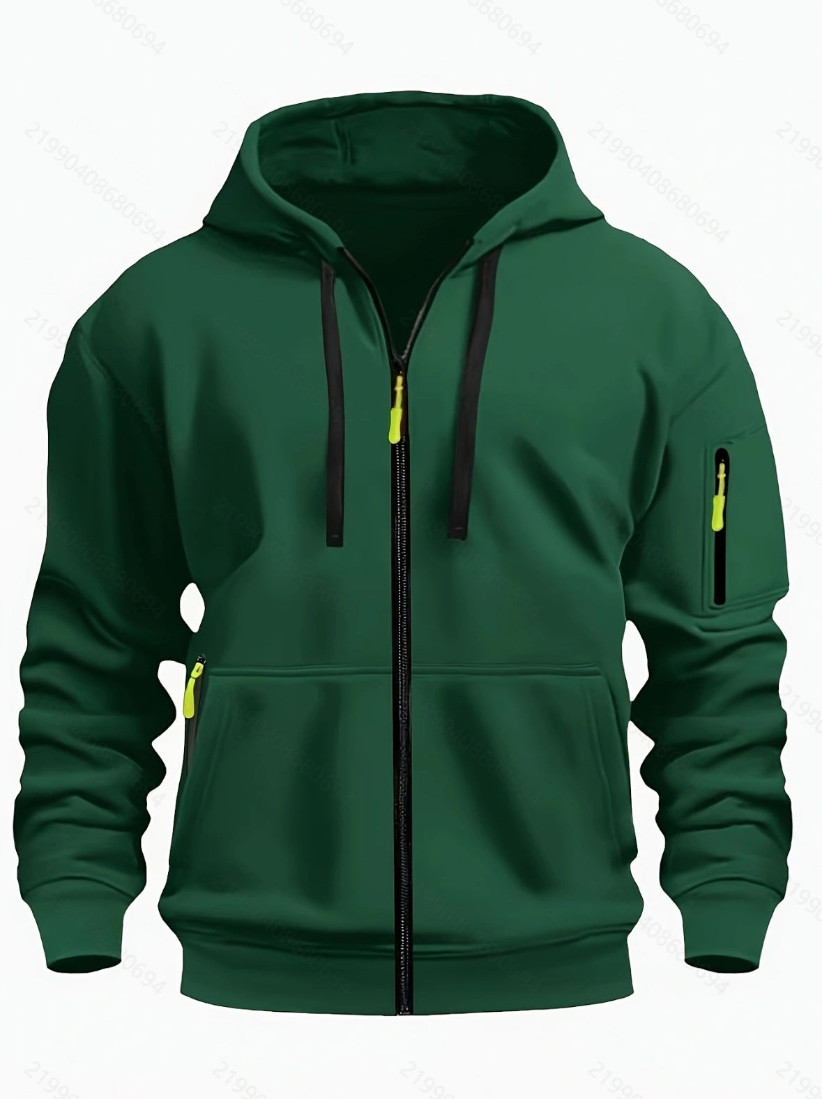 Sport Flex Zipper Hoodie – Men’s Casual Full-Zip Athletic Sweatshirt