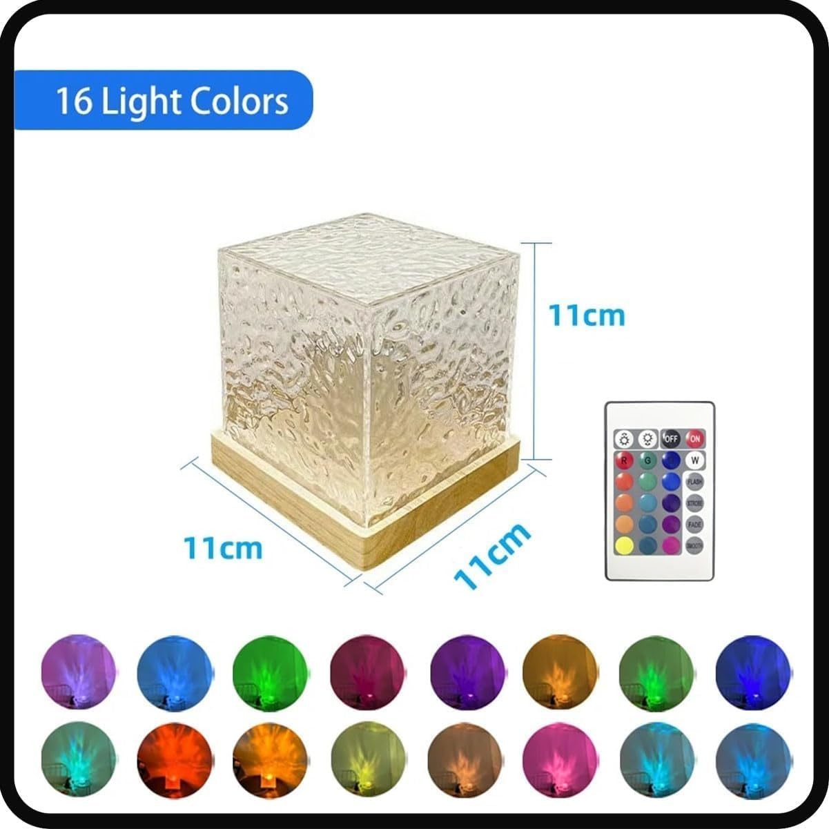 AquaGlow Water Ripple Ambient Night Light