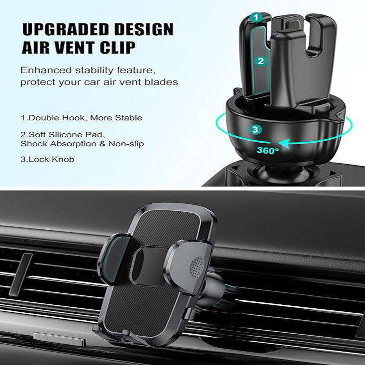 DriveGrip 4-in-1 Universal Car Phone Mount Holder