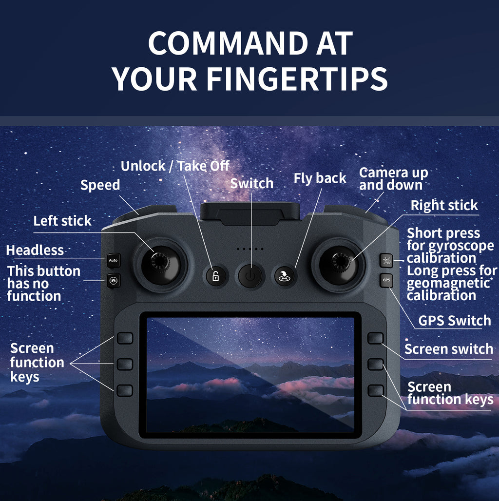 4DRC M7 GPS 4K Camera Drone with Brushless Motor & Follow Me Mode