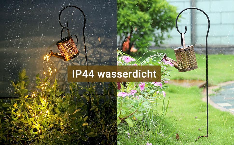 GlowCan 2-Pack LED Watering Can Solar String Lights