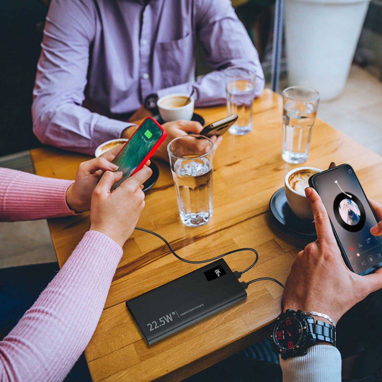 TurboCharge 22.5W PD QC3.0 LED Display Portable Power Bank