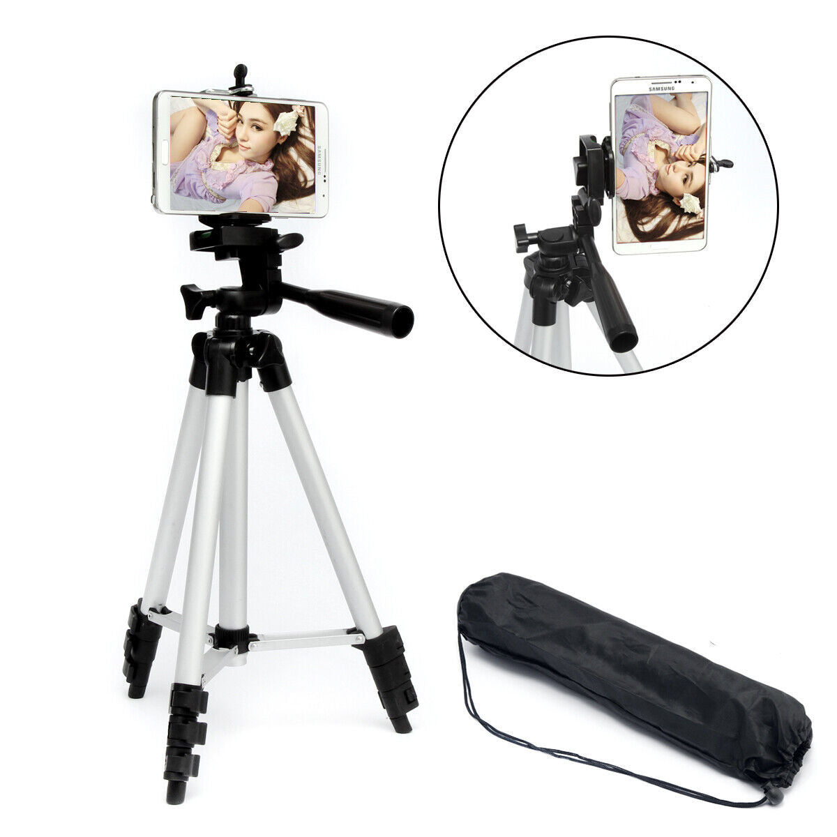 FlexiPro Professional Camera & Mobile Tripod Stand Holder