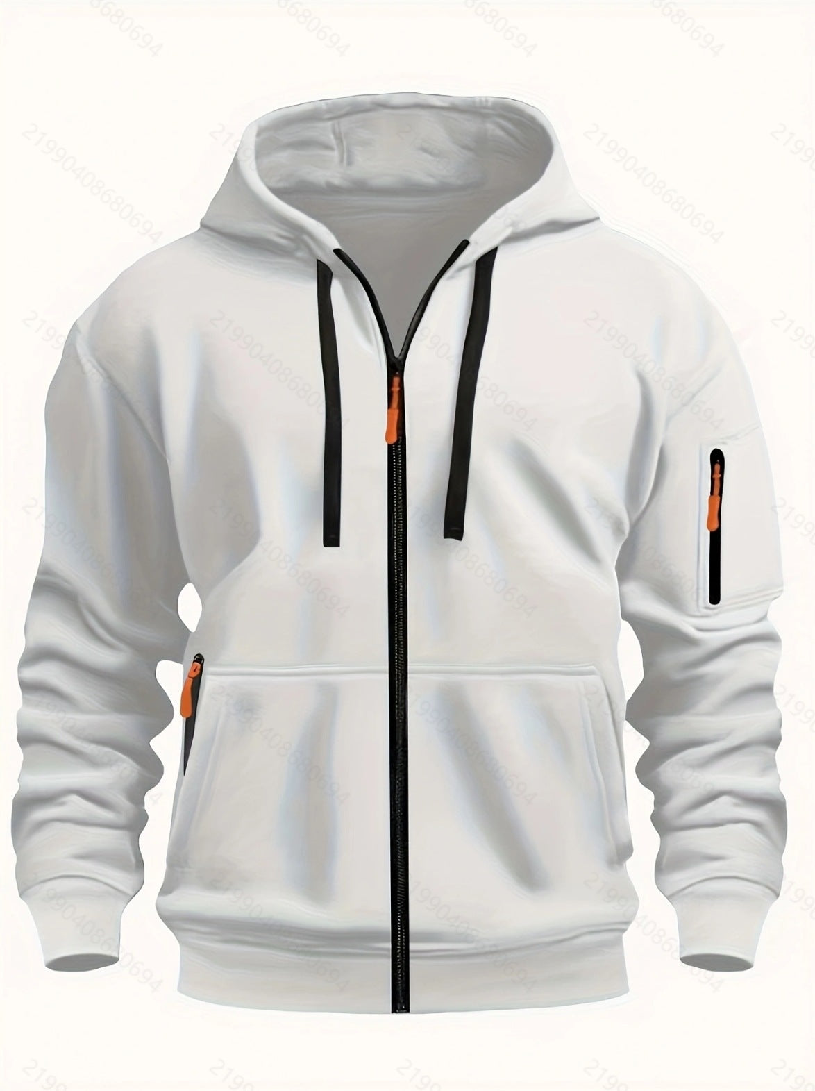 Sport Flex Zipper Hoodie – Men’s Casual Full-Zip Athletic Sweatshirt