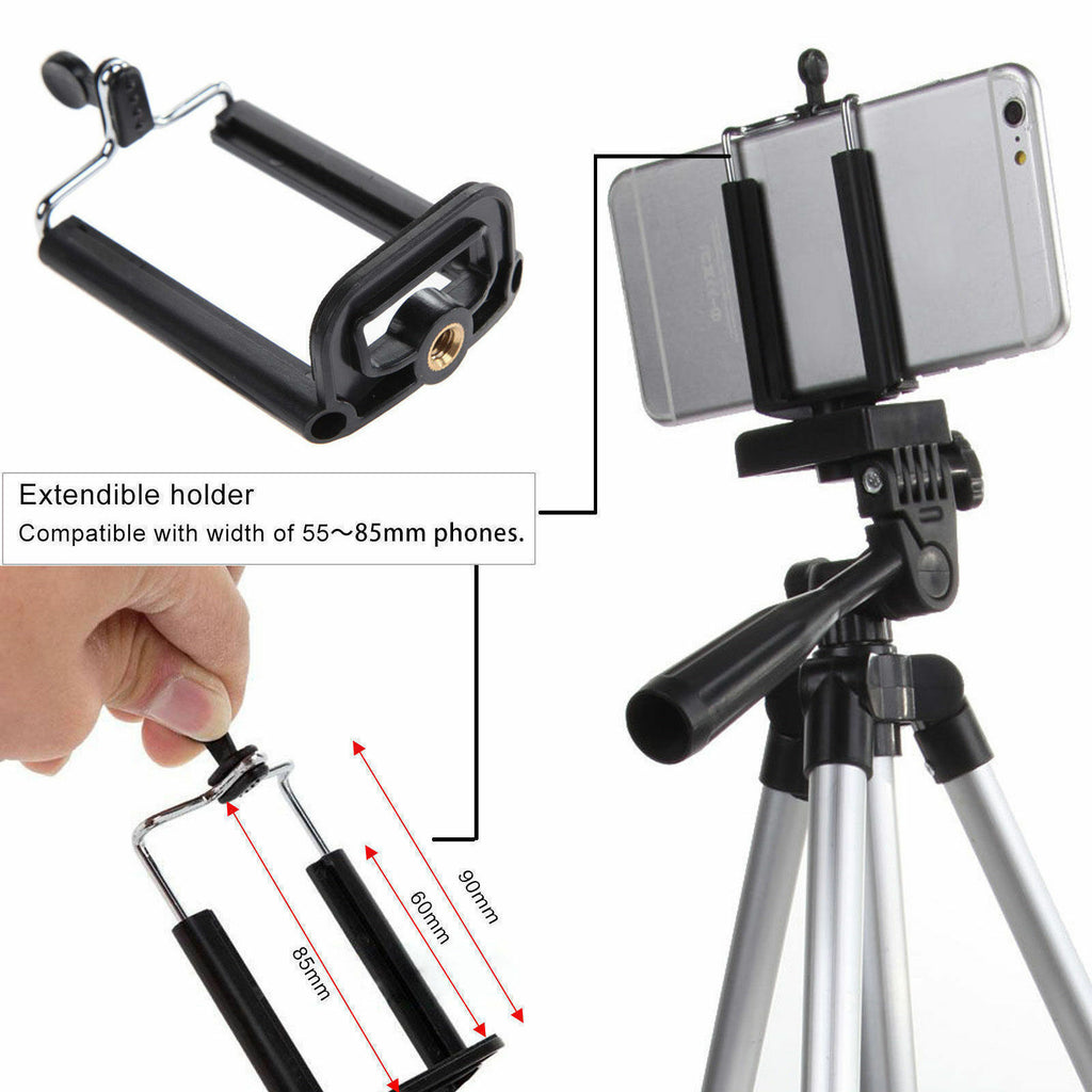 FlexiPro Professional Camera & Mobile Tripod Stand Holder