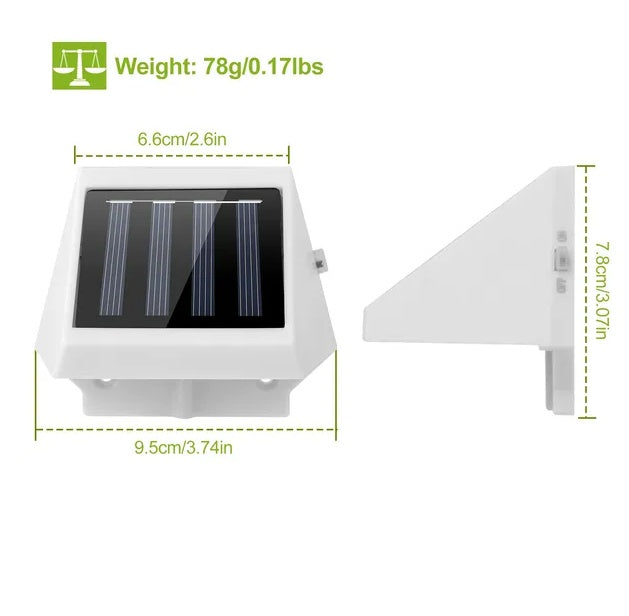 StepGlow LED Solar Powered Stair Lights
