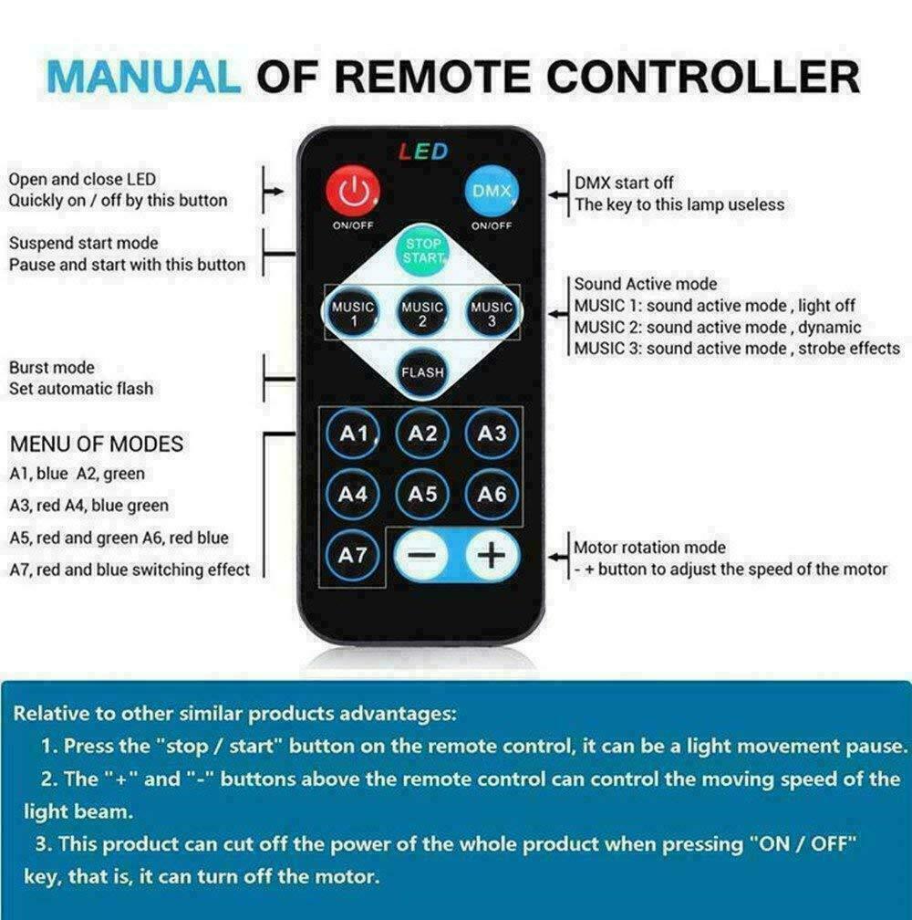 PartyBeam Sound-Activated Disco LED Strobe Light