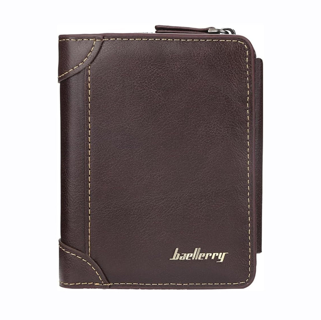 Men’s Classic Brown & Khaki Leather Wallet