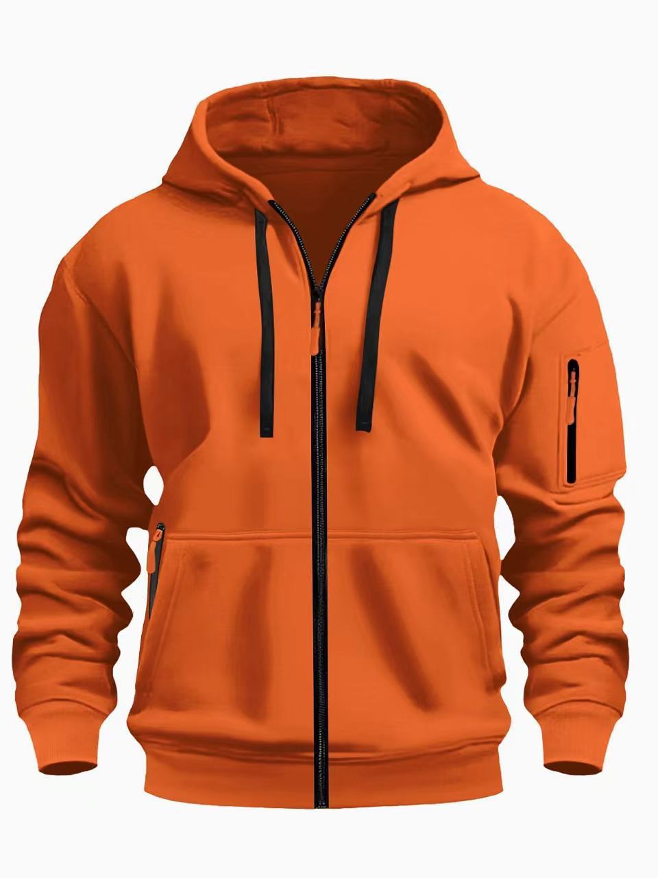 Sport Flex Zipper Hoodie – Men’s Casual Full-Zip Athletic Sweatshirt
