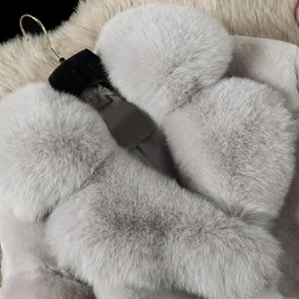Shear Soft Mid-Length Fur Coat – Women’s Warm Sheep-Shear Winter Jacket