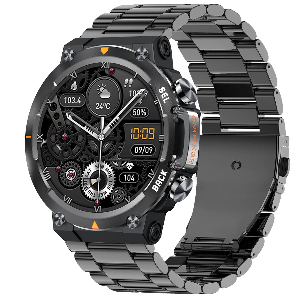 MAX18 Vision AMOLED Smartwatch – AI Voice & Gesture Control Sports Watch