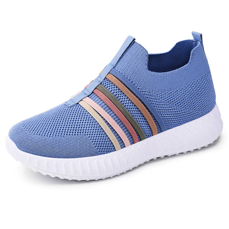 Women’s Plus Size Casual Mesh Shoes – Soft Bottom Breathable Slip-On Pumps