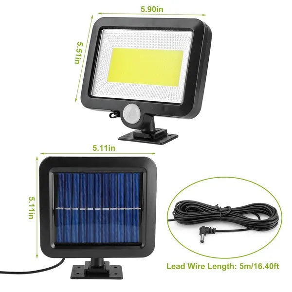 LumiGuard Solar Powered Motion Sensor Wall Light