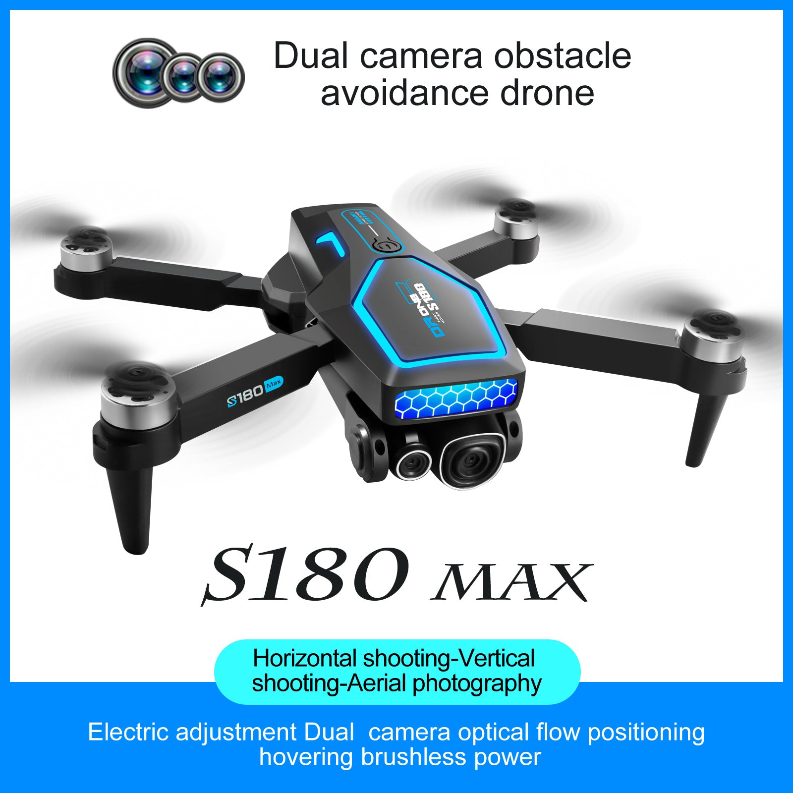 SkySonic S180 Brushless Power Drone with Intelligent Obstacle Avoidance