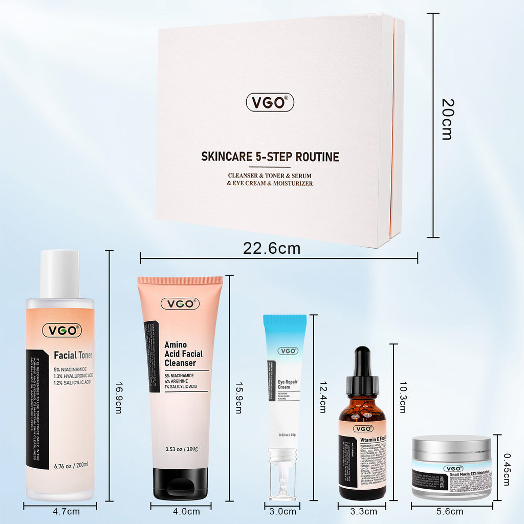 Complete 5-Step Skincare Routine Set