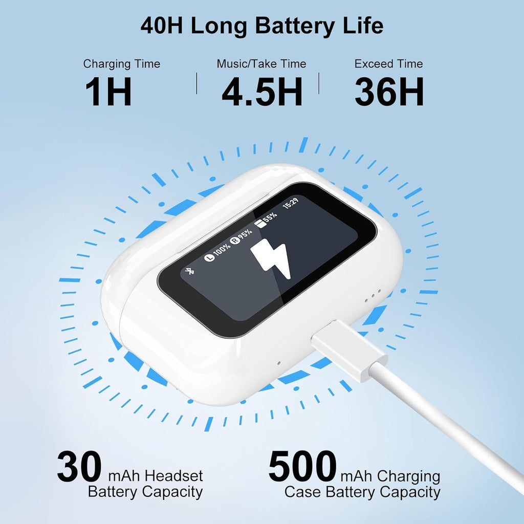 AeroPods 5.4 Pro Max Touch Control ANC Wireless Earbuds