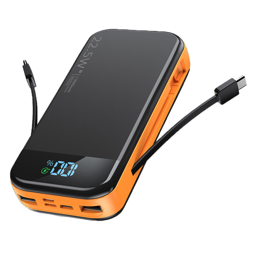 VoltView Dual-Wire Digital Display Super Fast Charging Power Bank